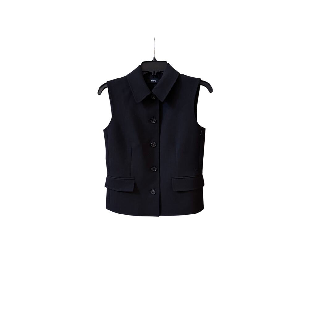 Theory Women's Tailored Vest, Black, 0 (NWOT) - Picture 4 of 8